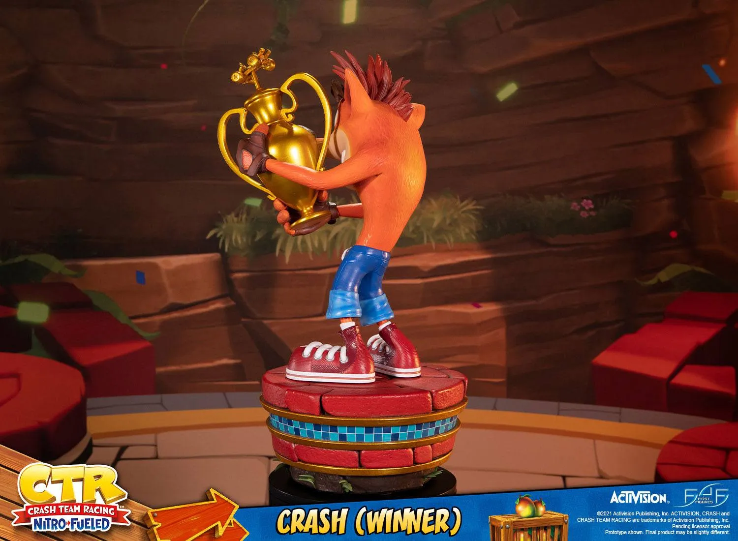 First 4 Figures Crash Team Racing Nitro-Fueled Crash (Winner) Statue