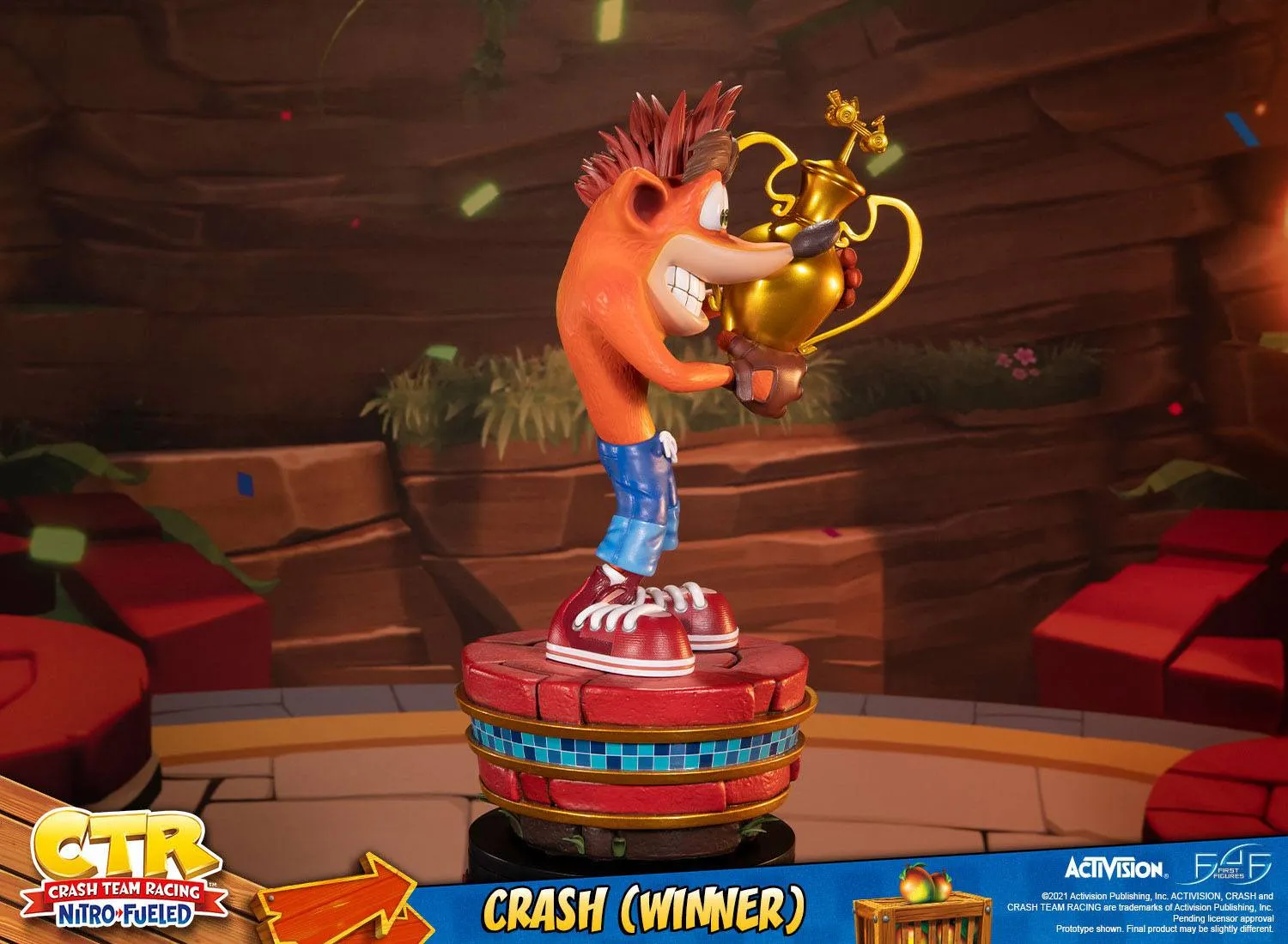 First 4 Figures Crash Team Racing Nitro-Fueled Crash (Winner) Statue