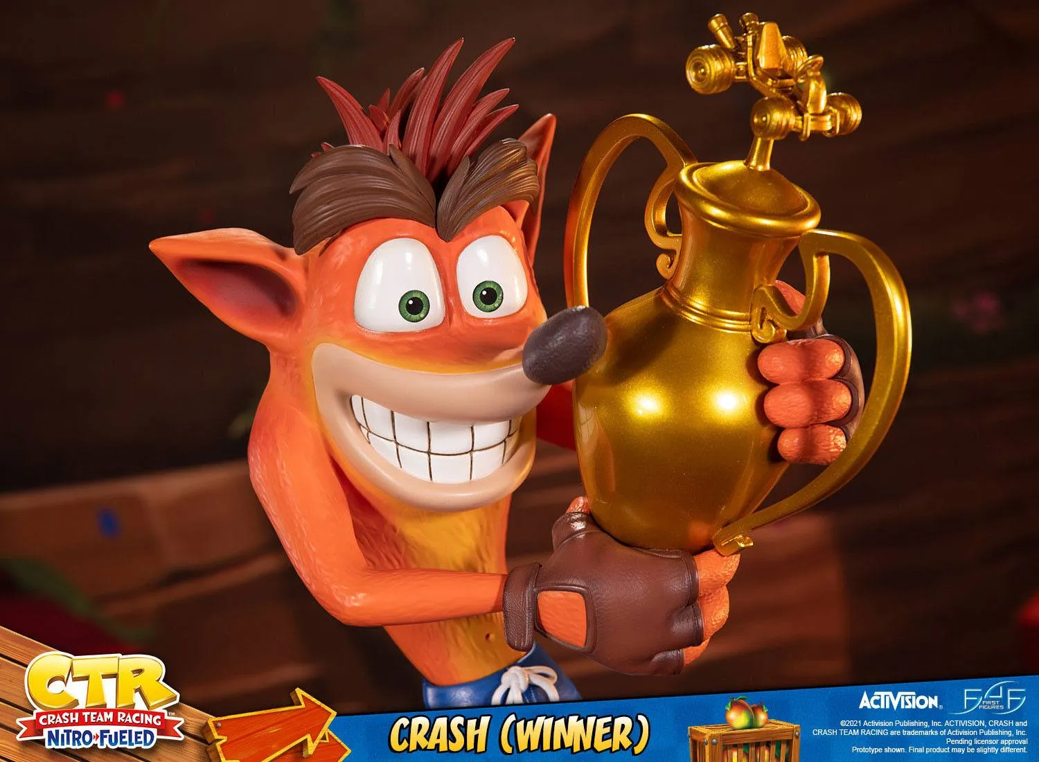 First 4 Figures Crash Team Racing Nitro-Fueled Crash (Winner) Statue