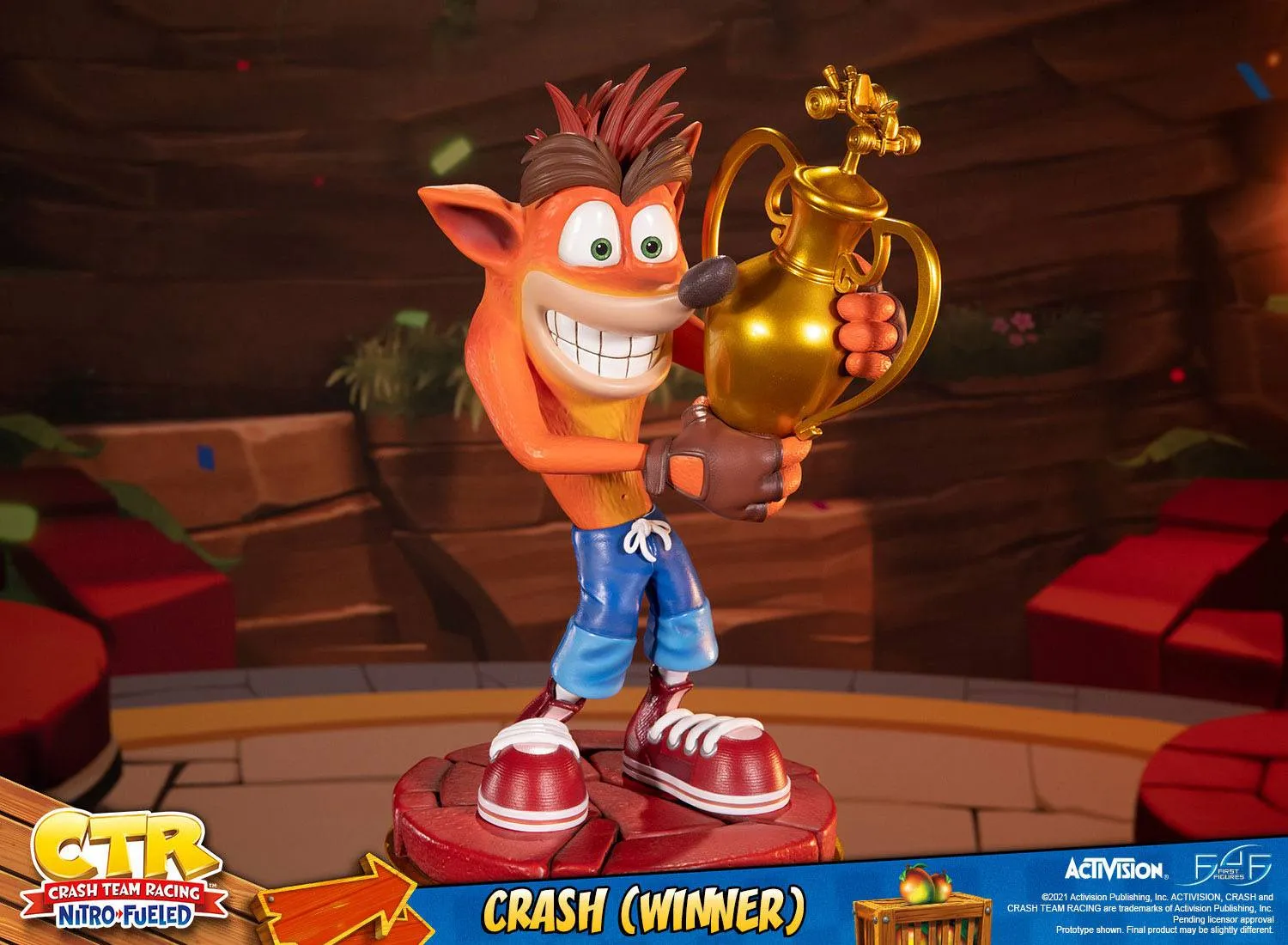 First 4 Figures Crash Team Racing Nitro-Fueled Crash (Winner) Statue