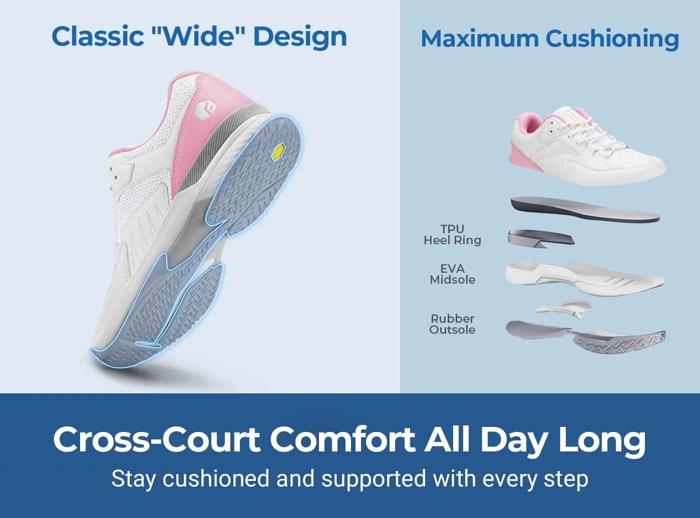 FitVille Women's Court Tennis Amadeus V1