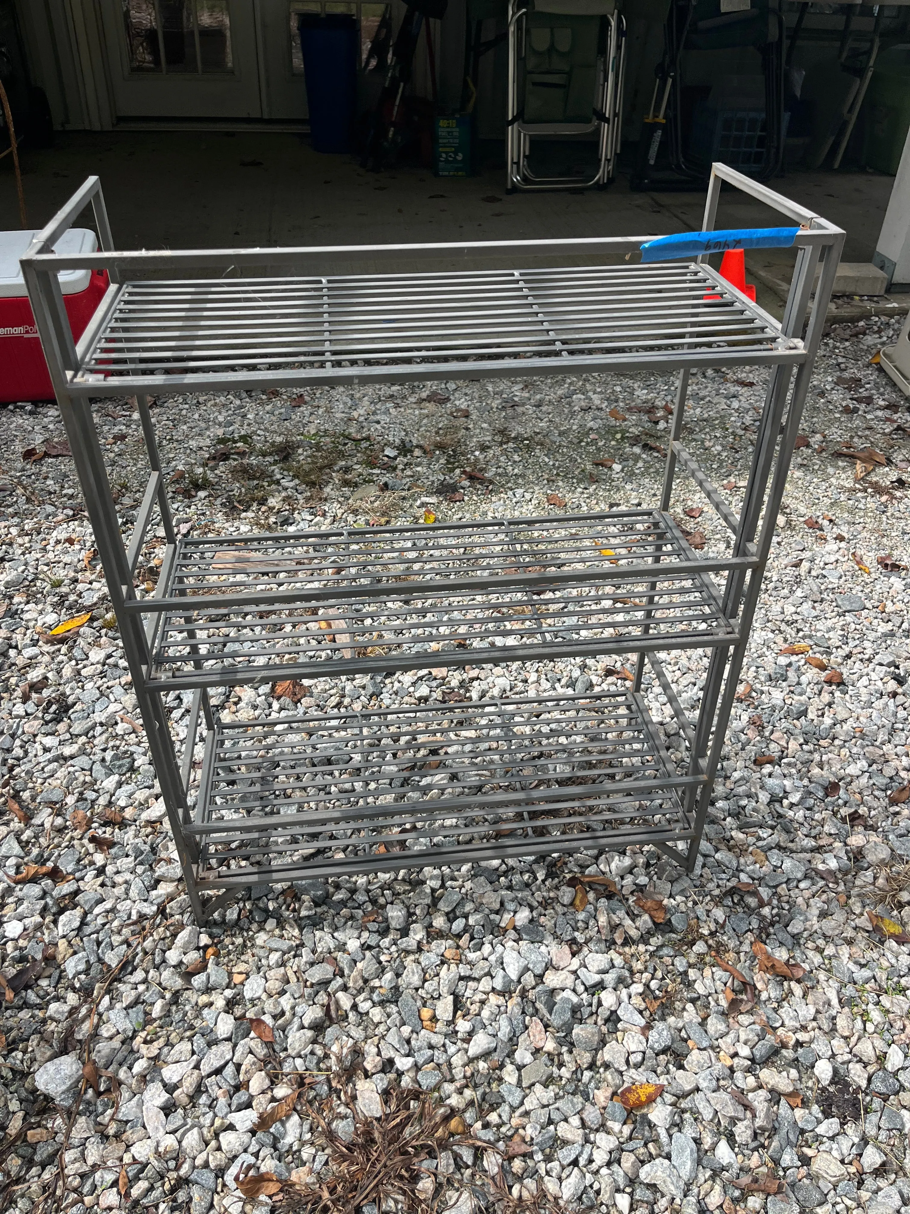 Folding Metal Plant Stand/Shelf