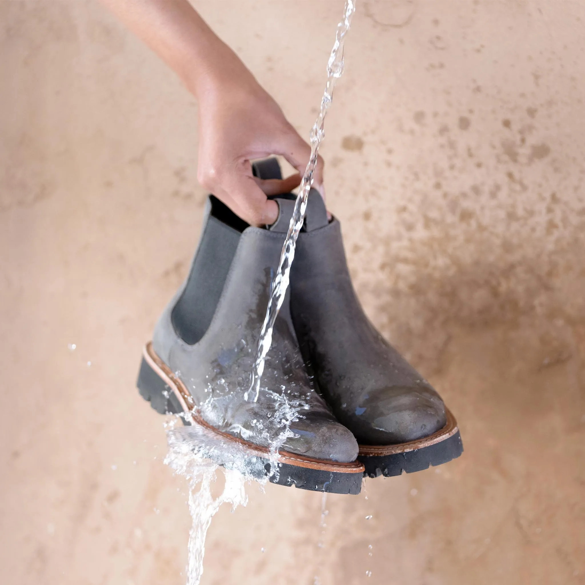 Go-To Lug Chelsea Boot Grey