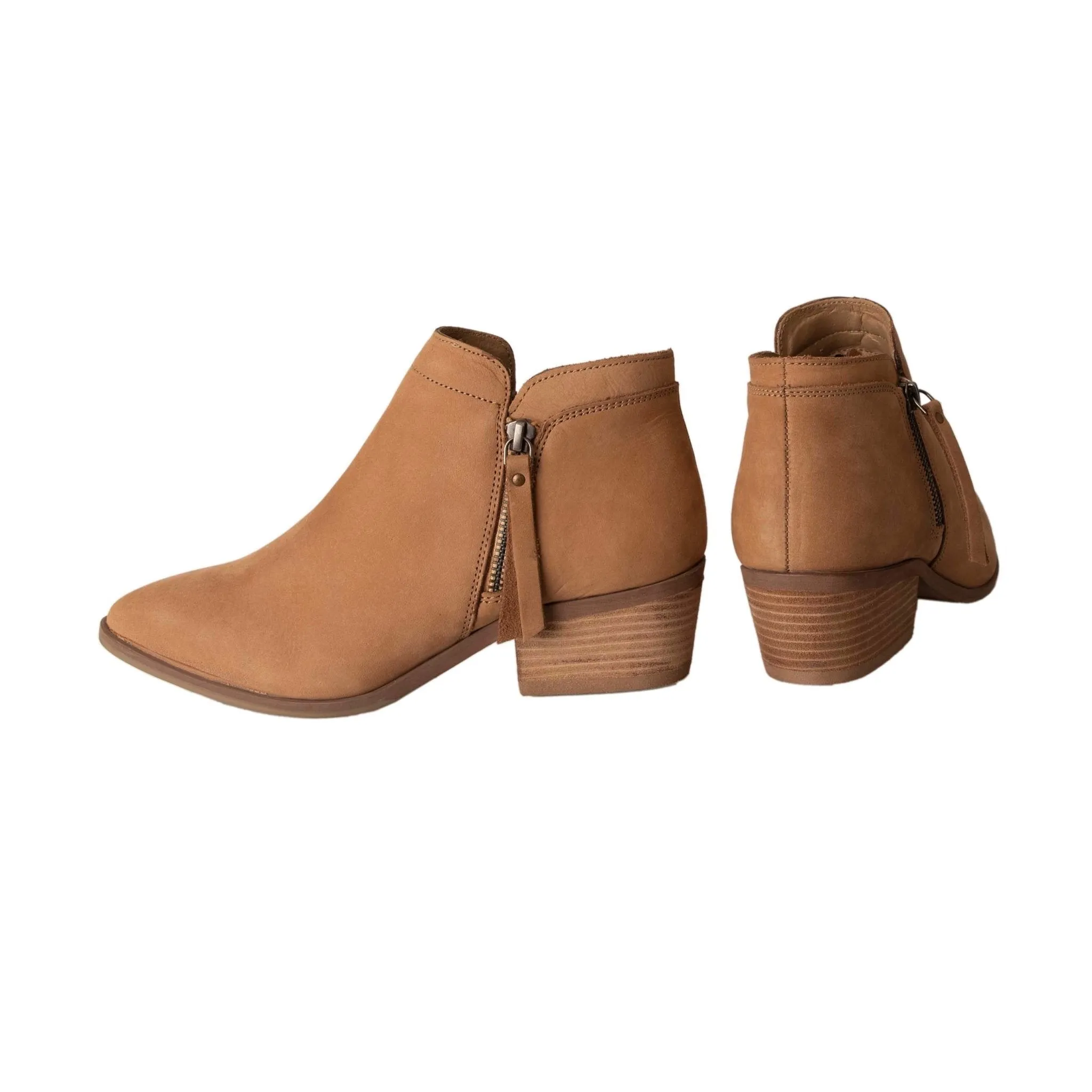 Human Shoes Mae Ankle Boot in Natural Nubuck