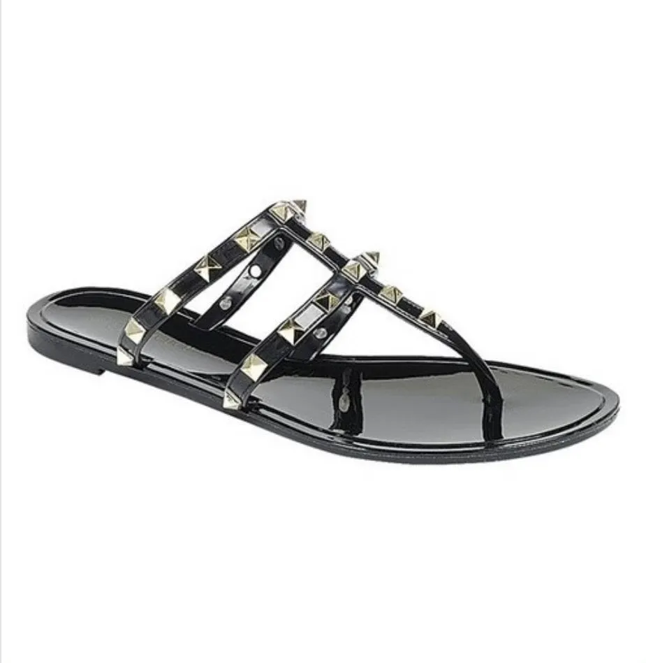 JELLY STUD SANDALS