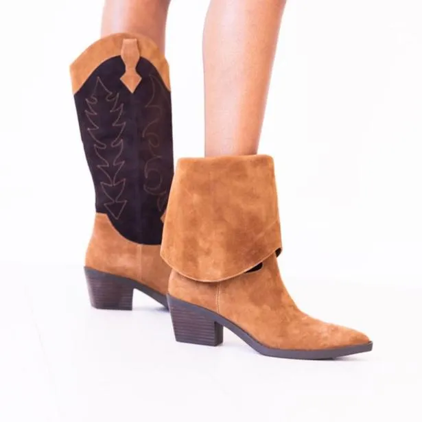 L'AMOUR DES PIEDS VEERA BOOT - BROWN MULTI - VEERA-SUCOC