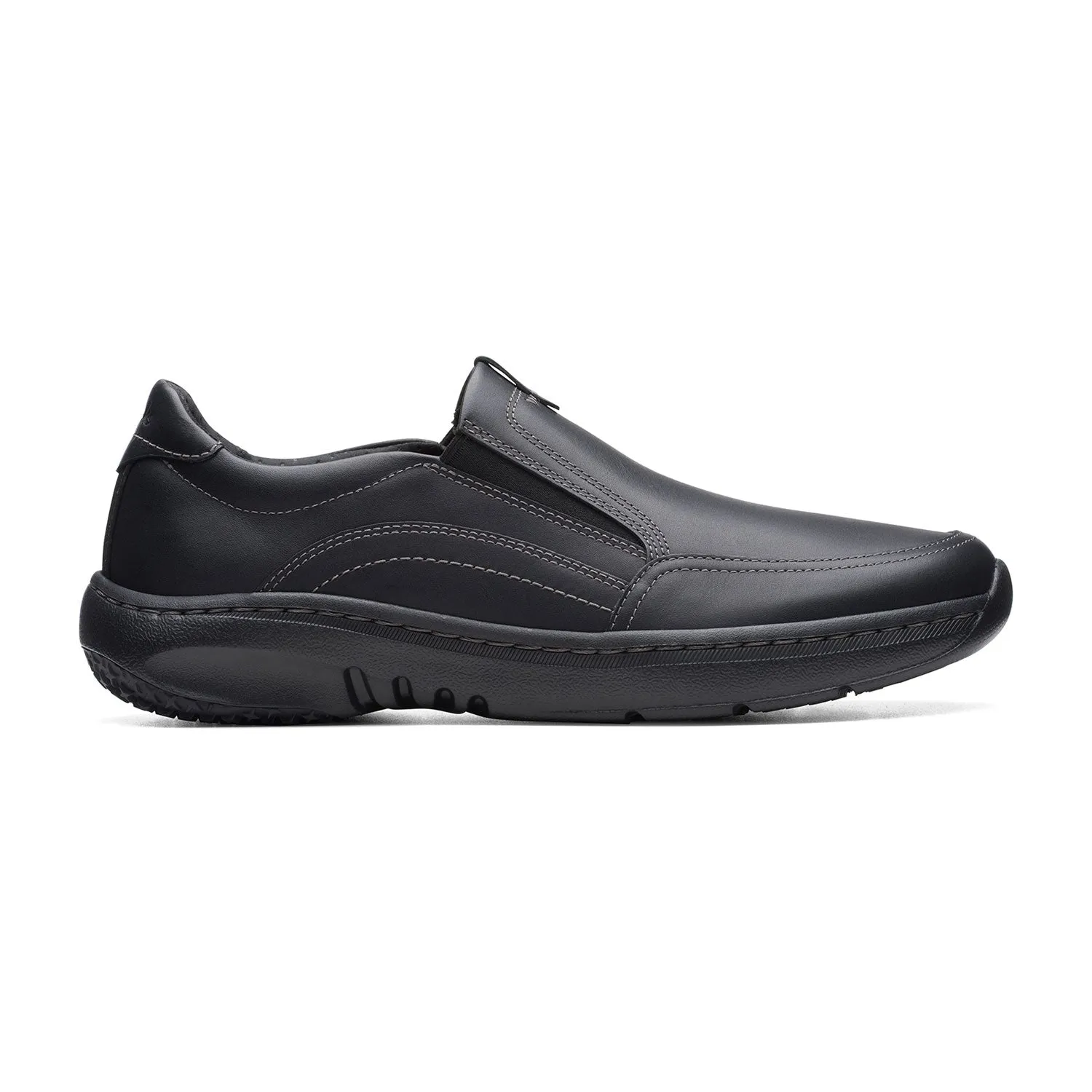 Mens - Clarks Pro Step Black Leather