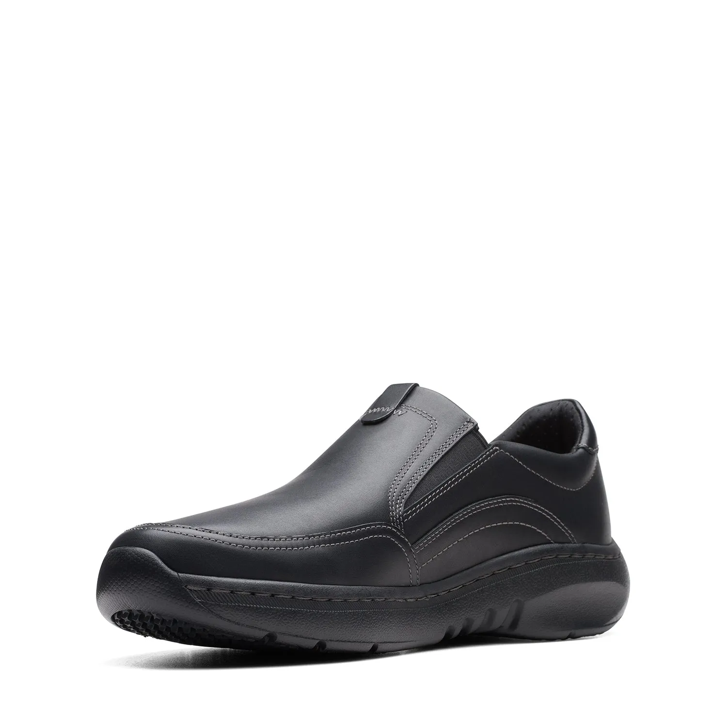 Mens - Clarks Pro Step Black Leather