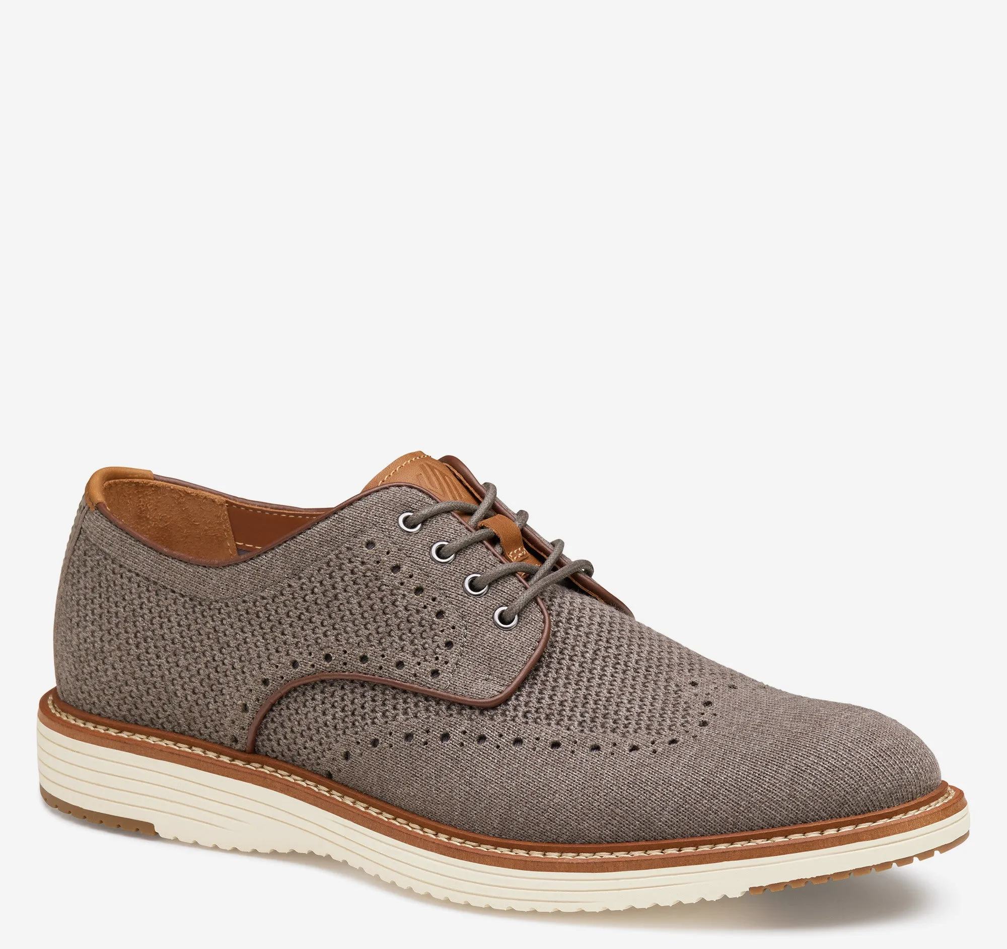 Men's Johnston & Murphy | Upton Knit Wingtip | Gray Knit