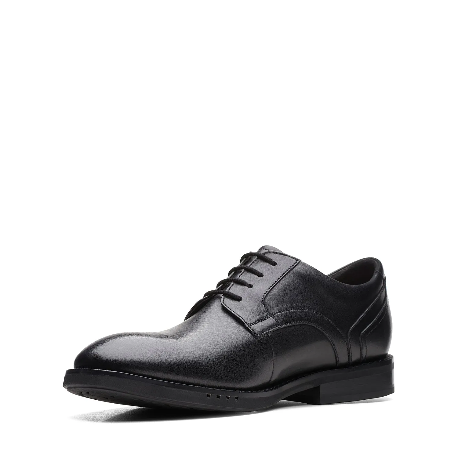 Mens - Un Hugh Lace Black Leather