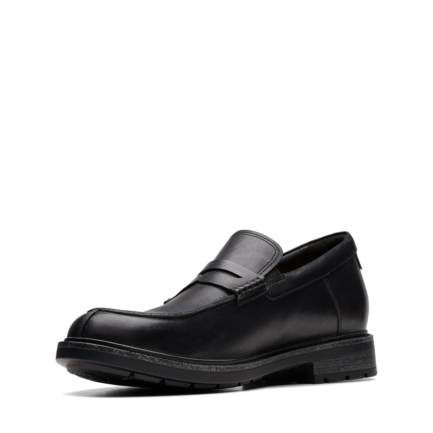 Mens - Un Shire Step Black Leather