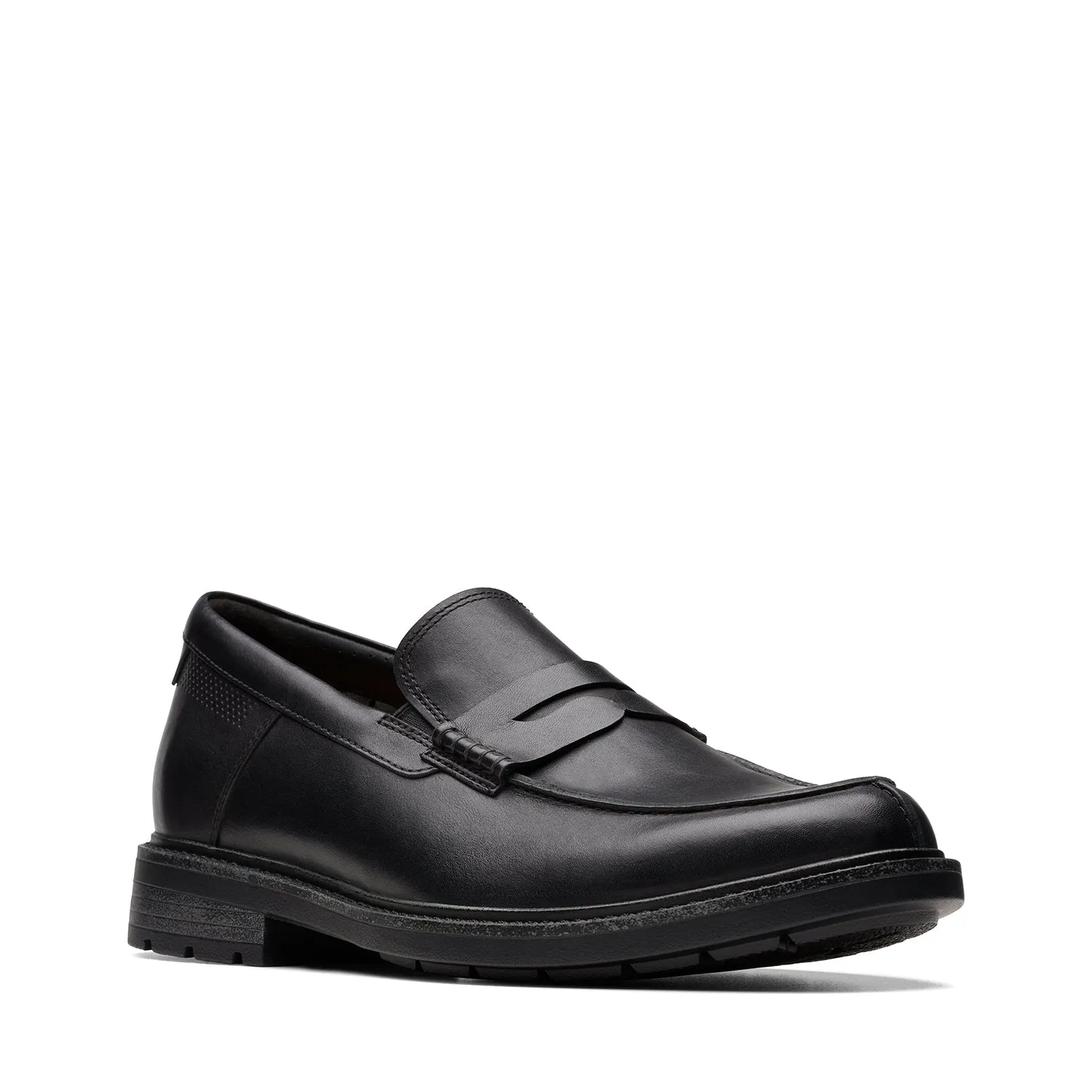 Mens - Un Shire Step Black Leather