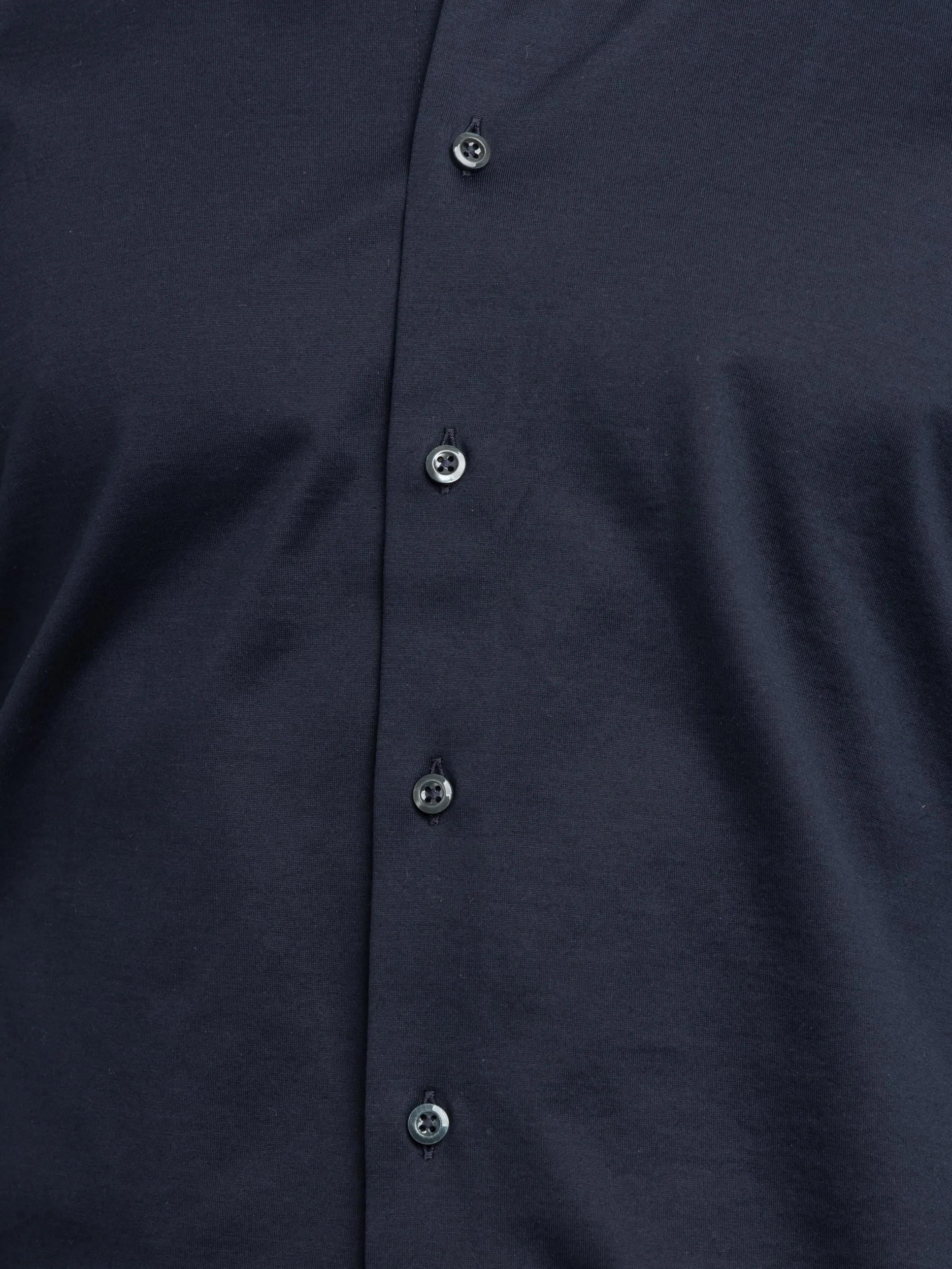 Navy Cotton Jersey Shirt