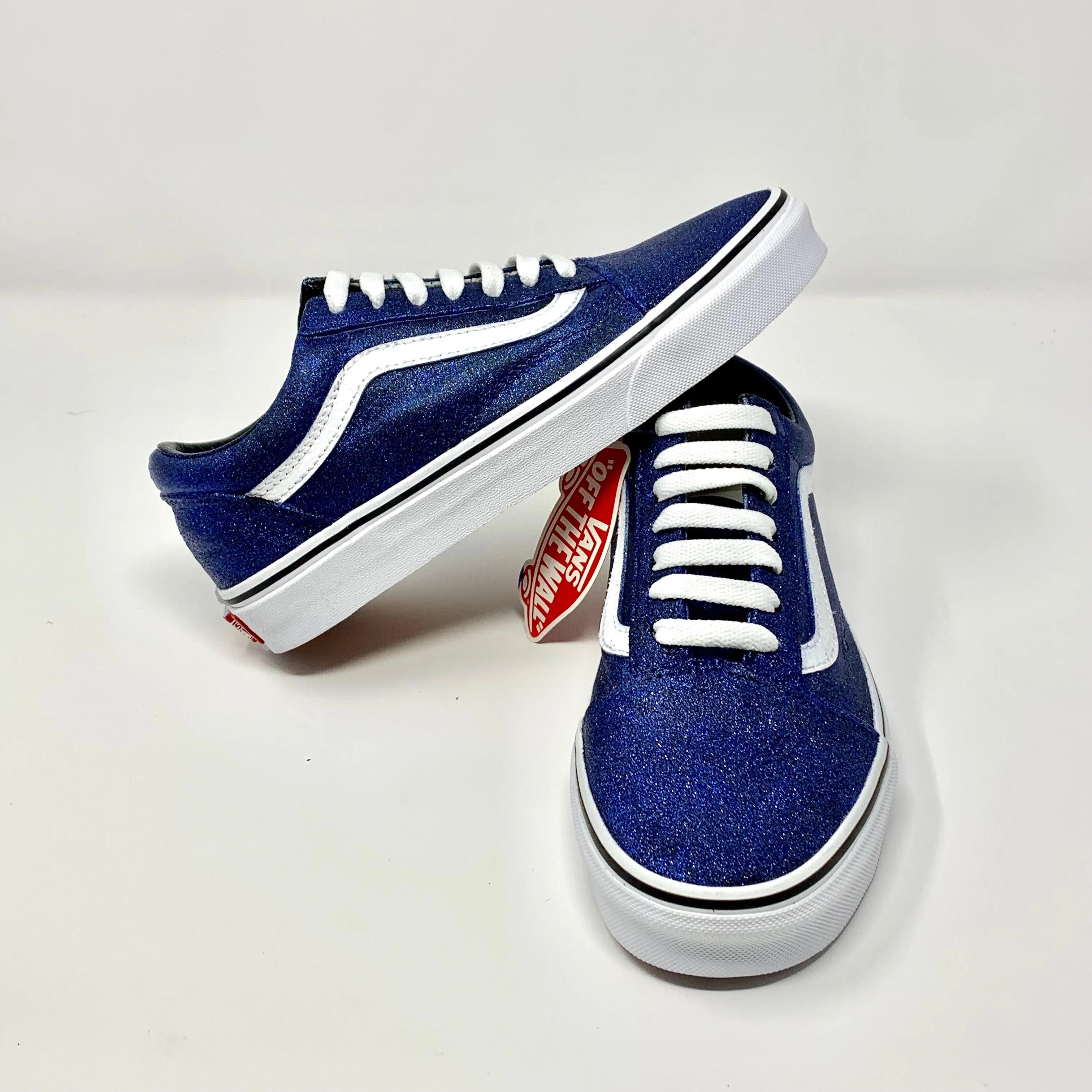 Navy Glitter Old Skool Vans