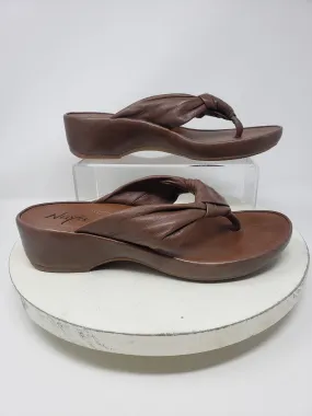 Naya Size 9 Brown Thong Sandals