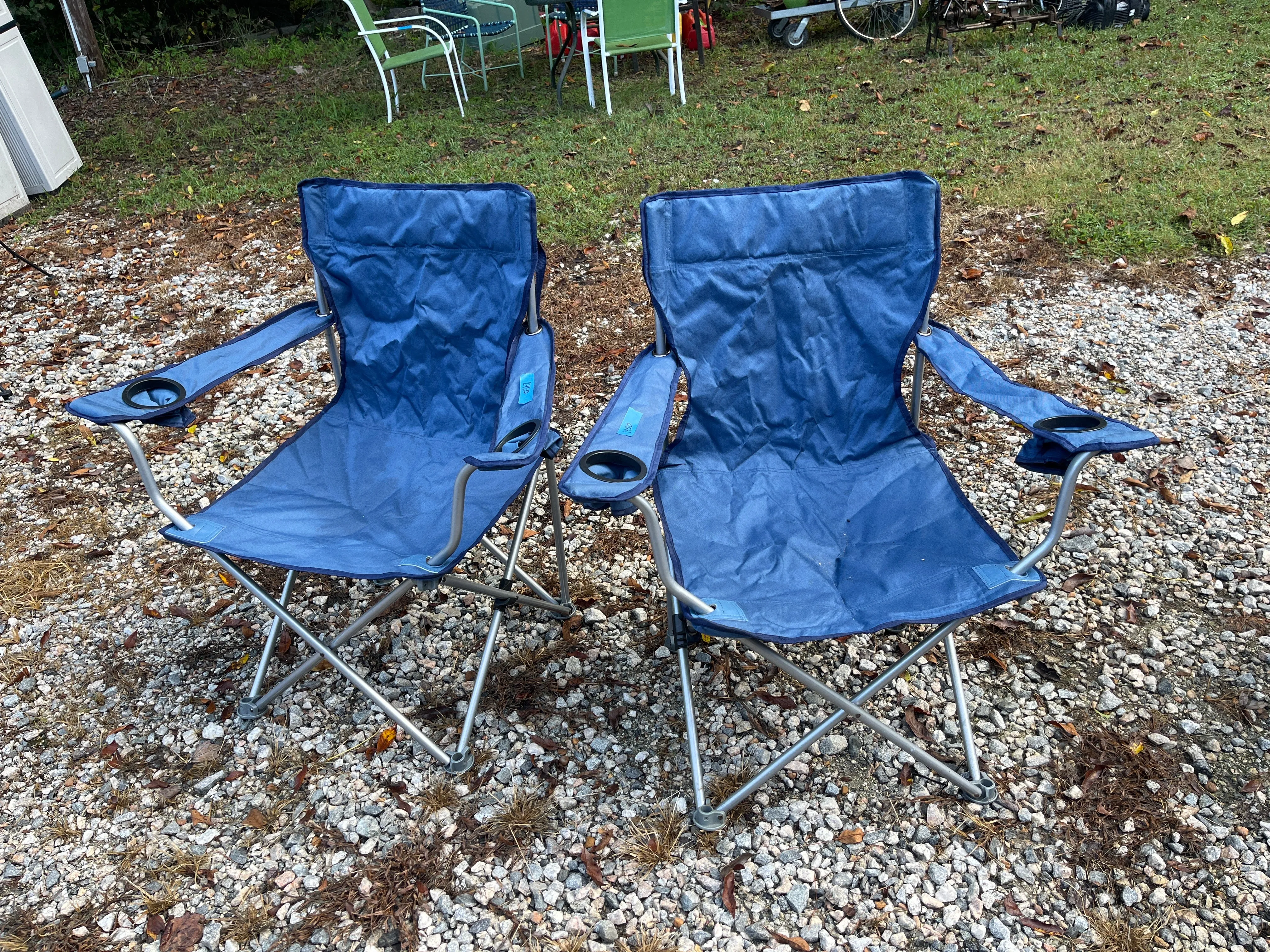 Pair of Blue Camp Chairs