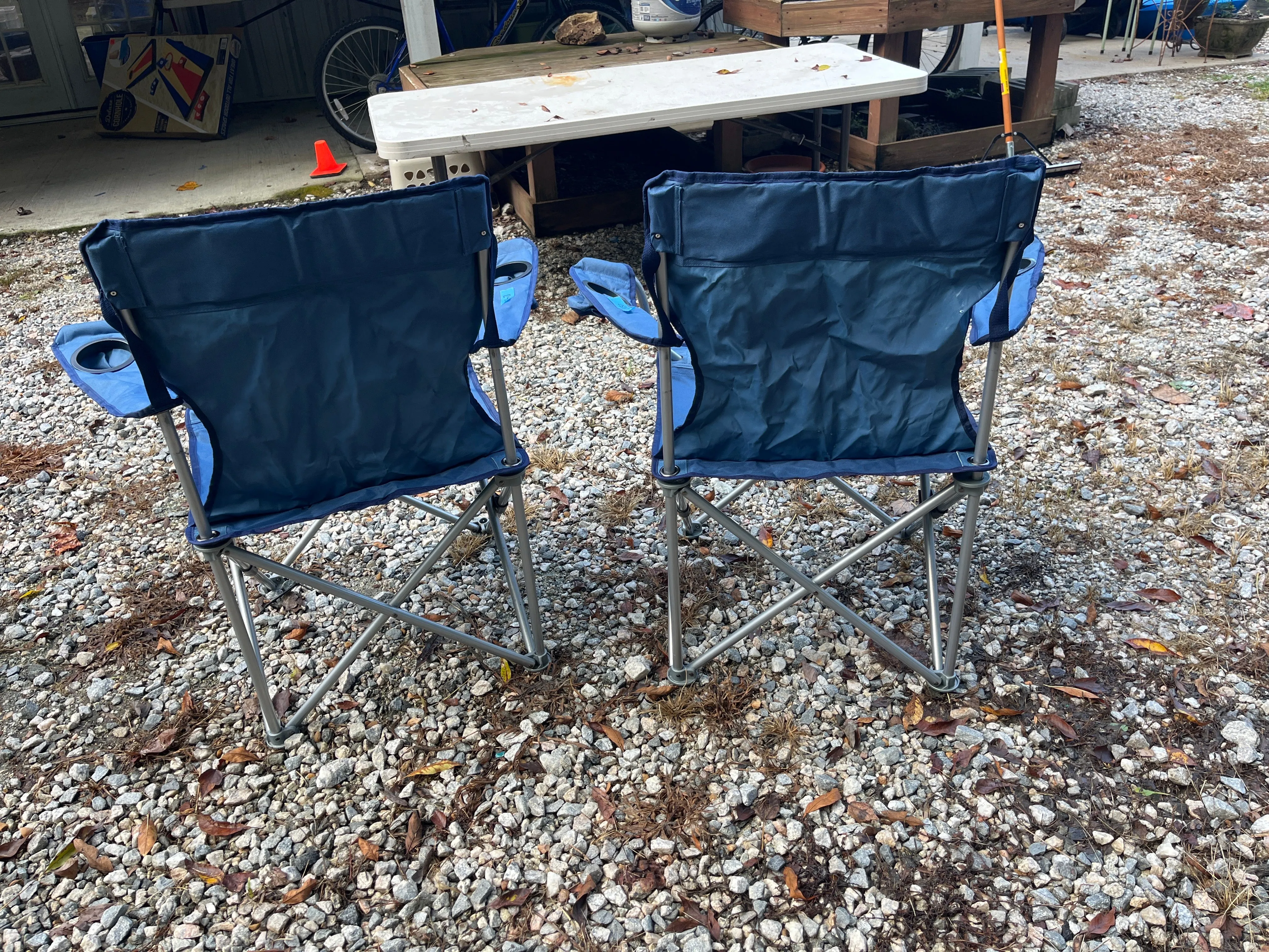 Pair of Blue Camp Chairs