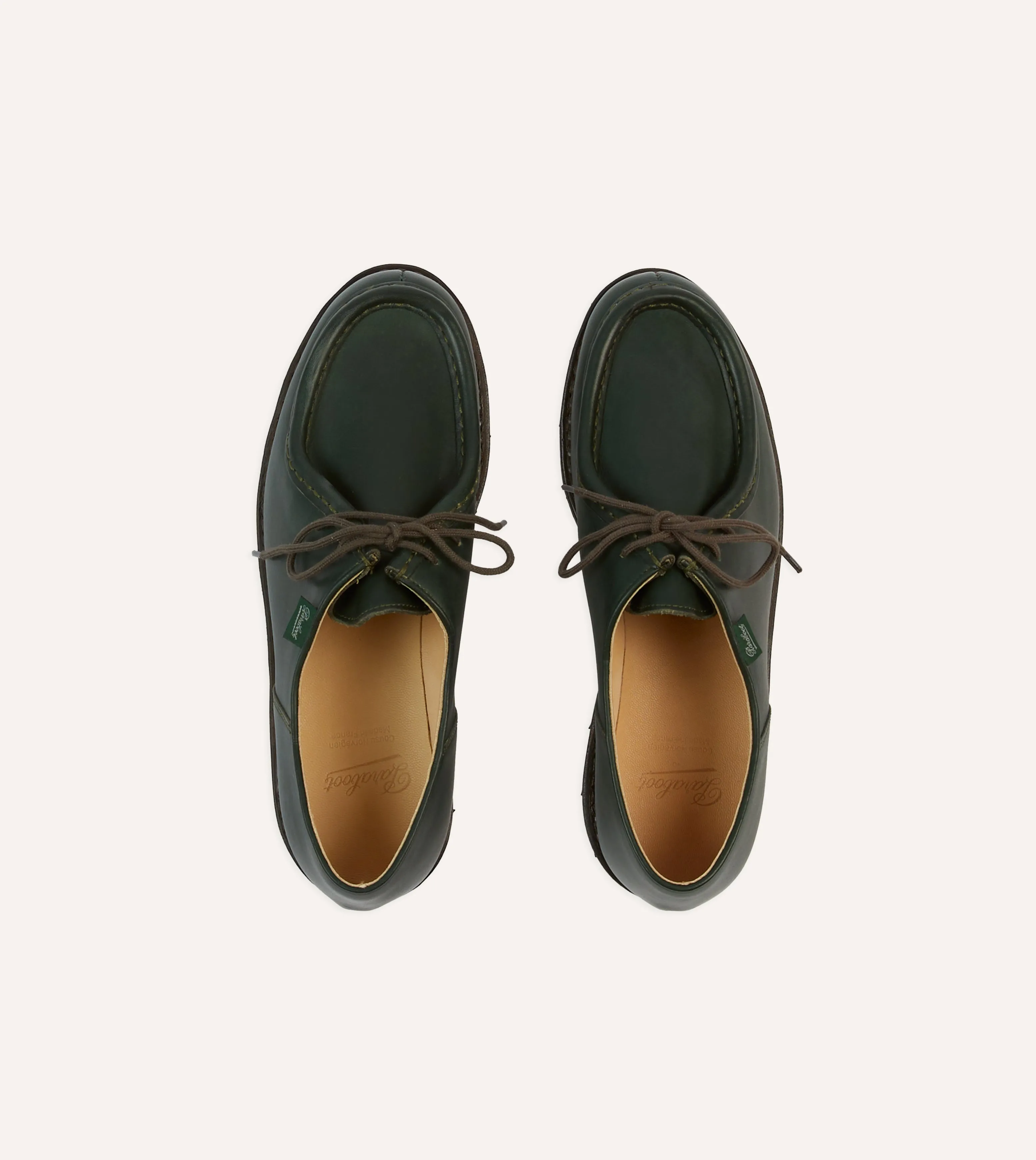 Paraboot Michael Green Leather Derby Shoe