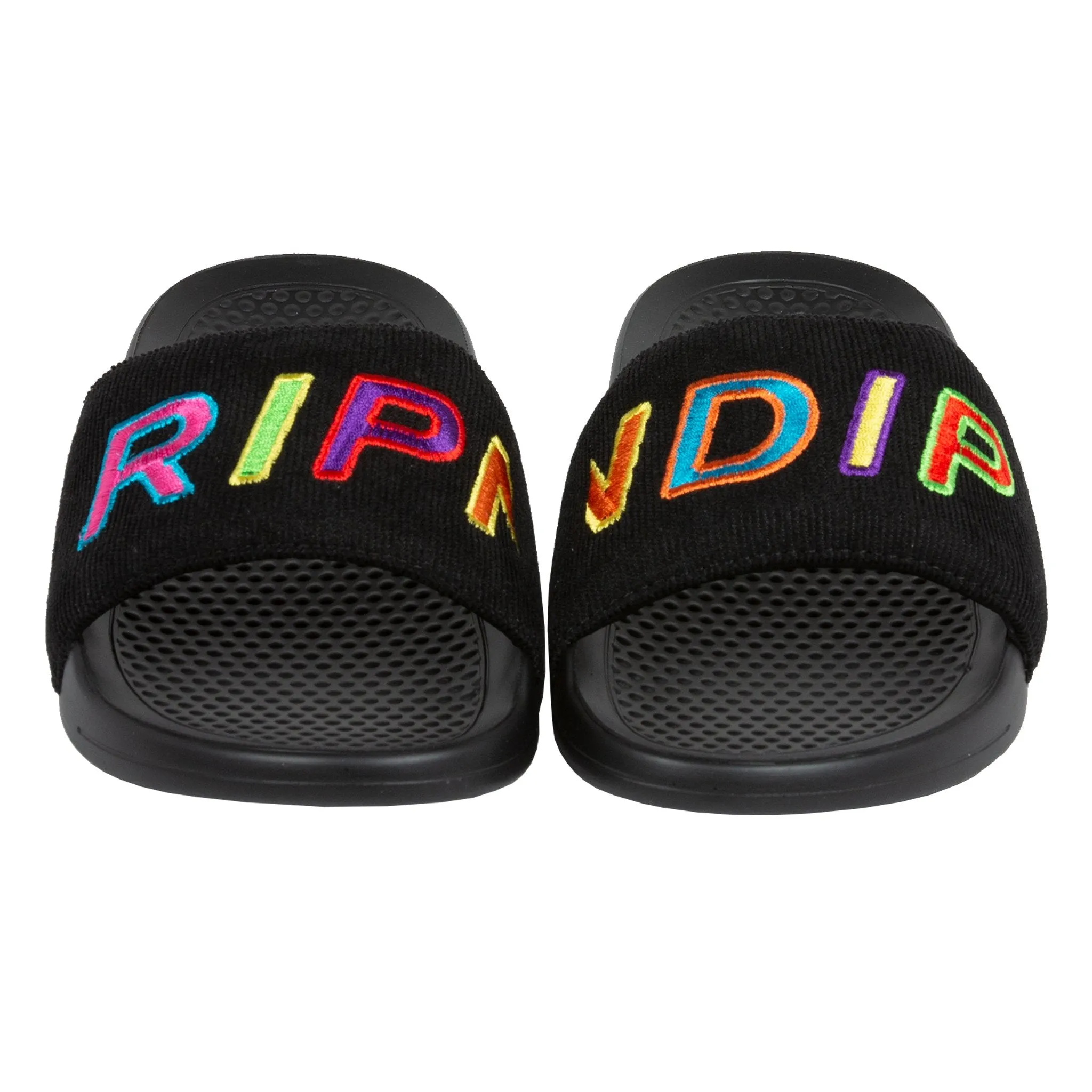 Prisma Corduroy Slides (Black)