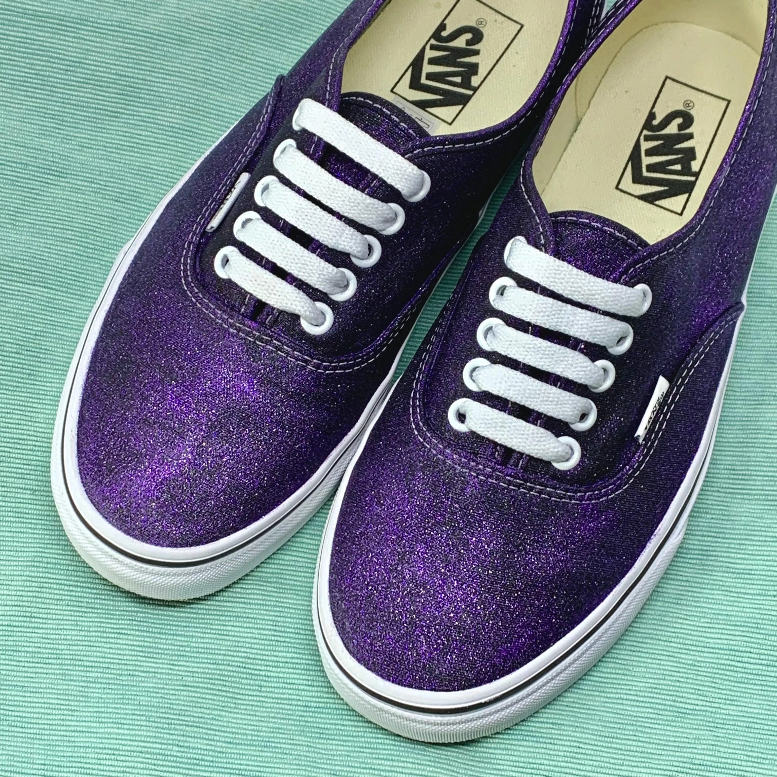 Purple Glitter Vans