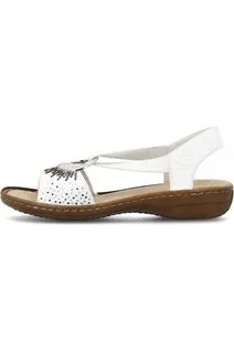 Rieker 60880-80 ladies sandals in White