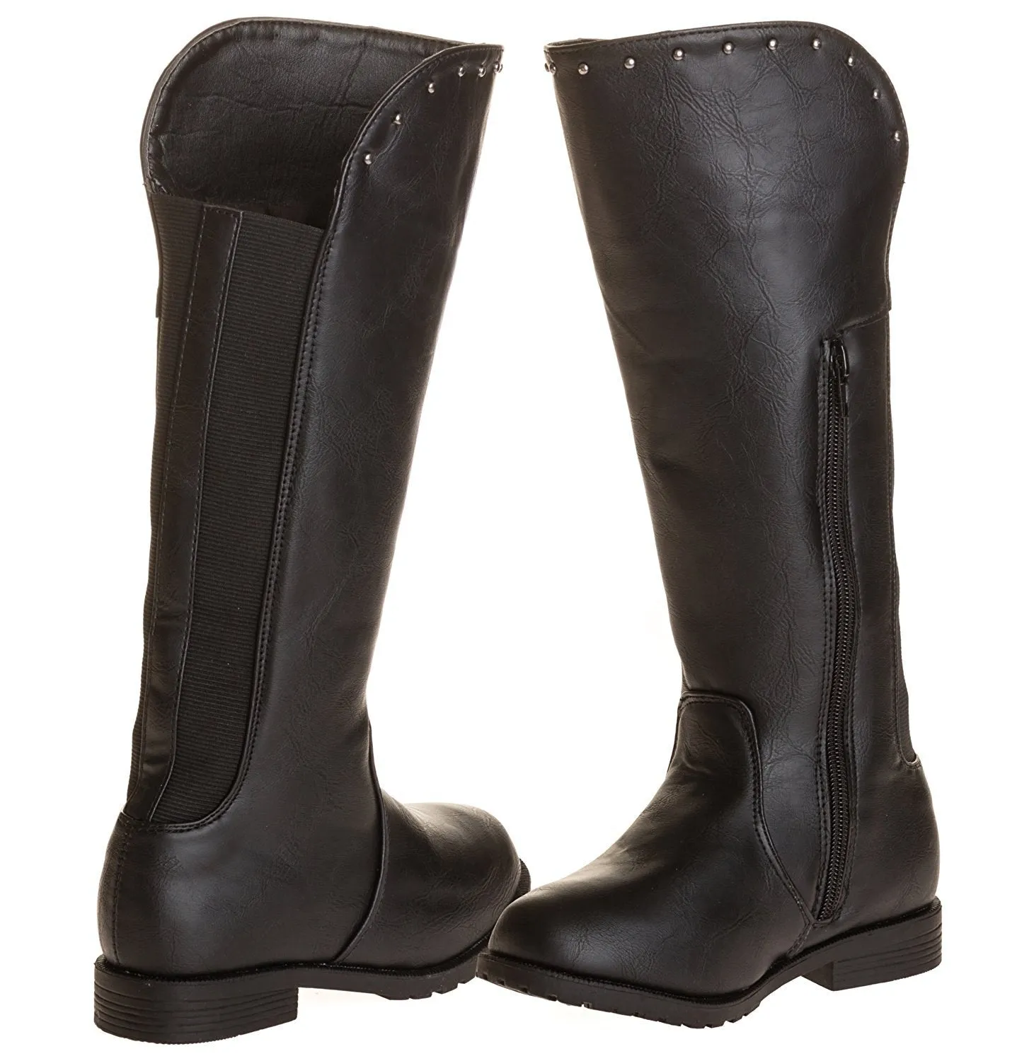 Sara Z Girls Studded Riding Boot with Elastic Back (See More Colors & Sizes)