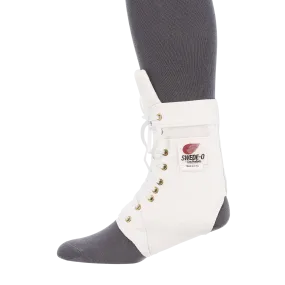 Swede-O Ankle Lok Brace, Padded Tongue, White