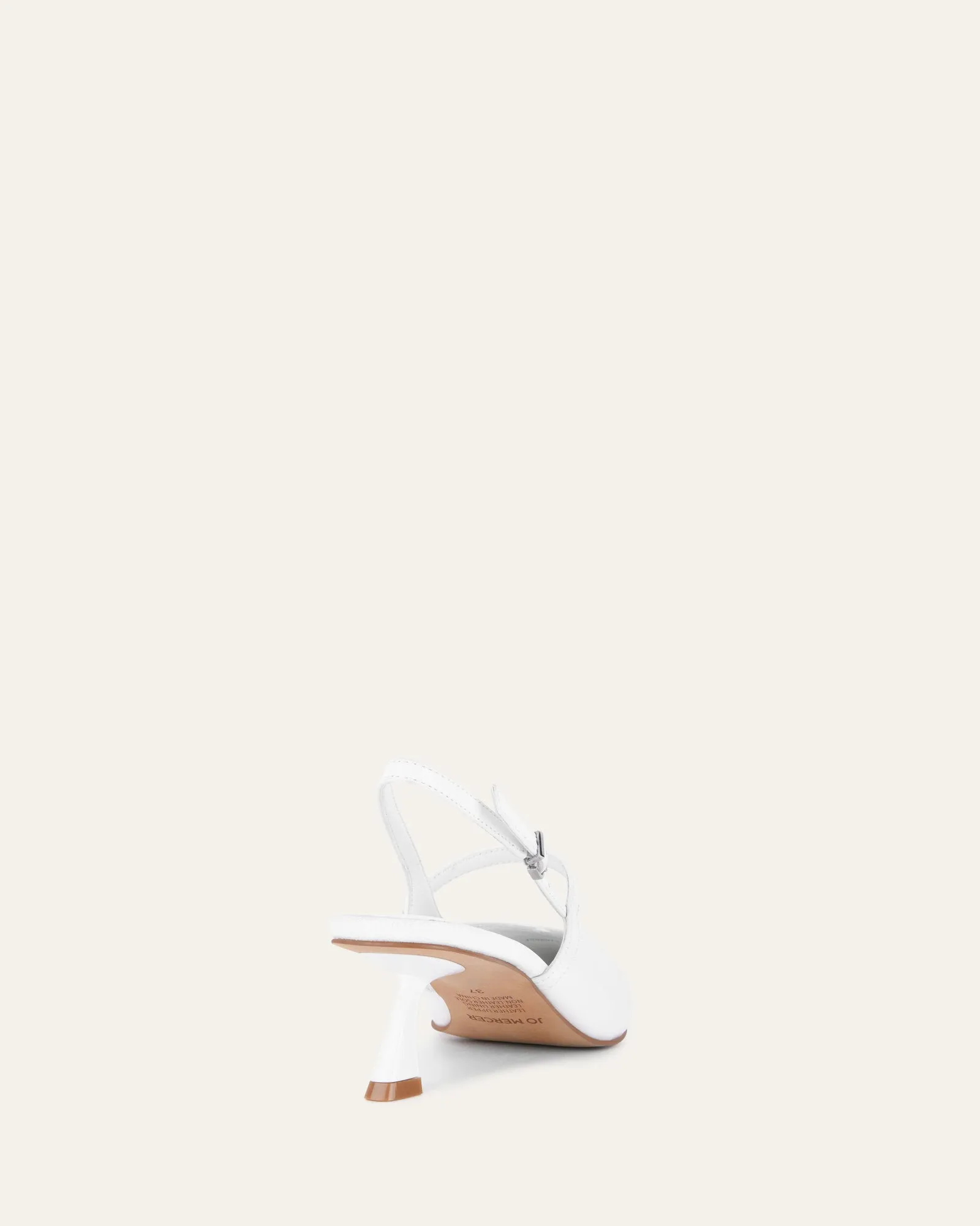 UPTON LOW HEELS WHITE LEATHER