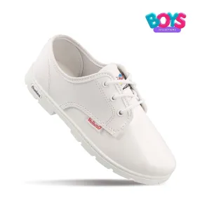 Walkaroo Senior Boys School Shoes - WV521 White